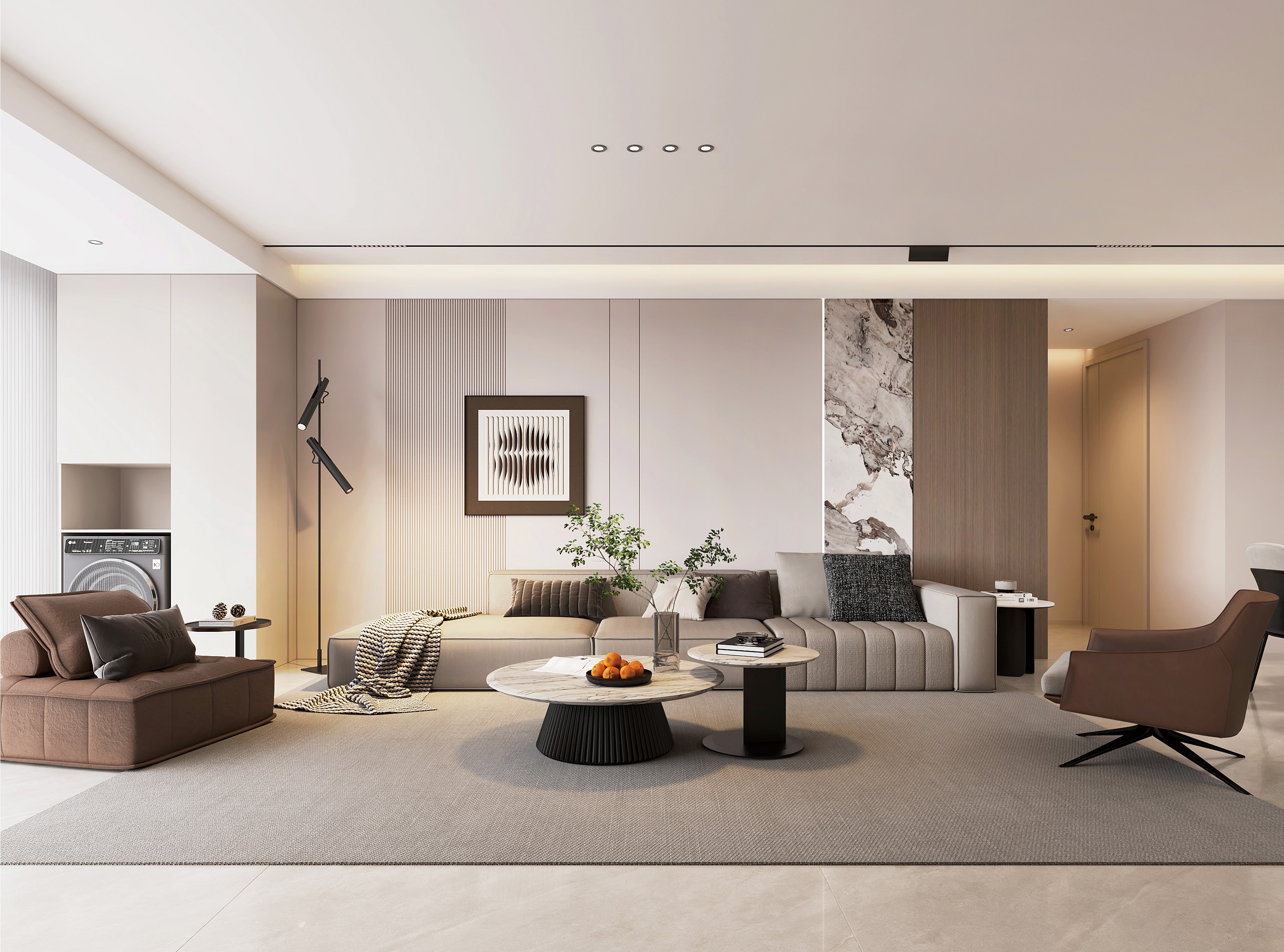 中房花語軒 | 超有腔調(diào)的137㎡現(xiàn)代風(fēng)，審美無敵了！