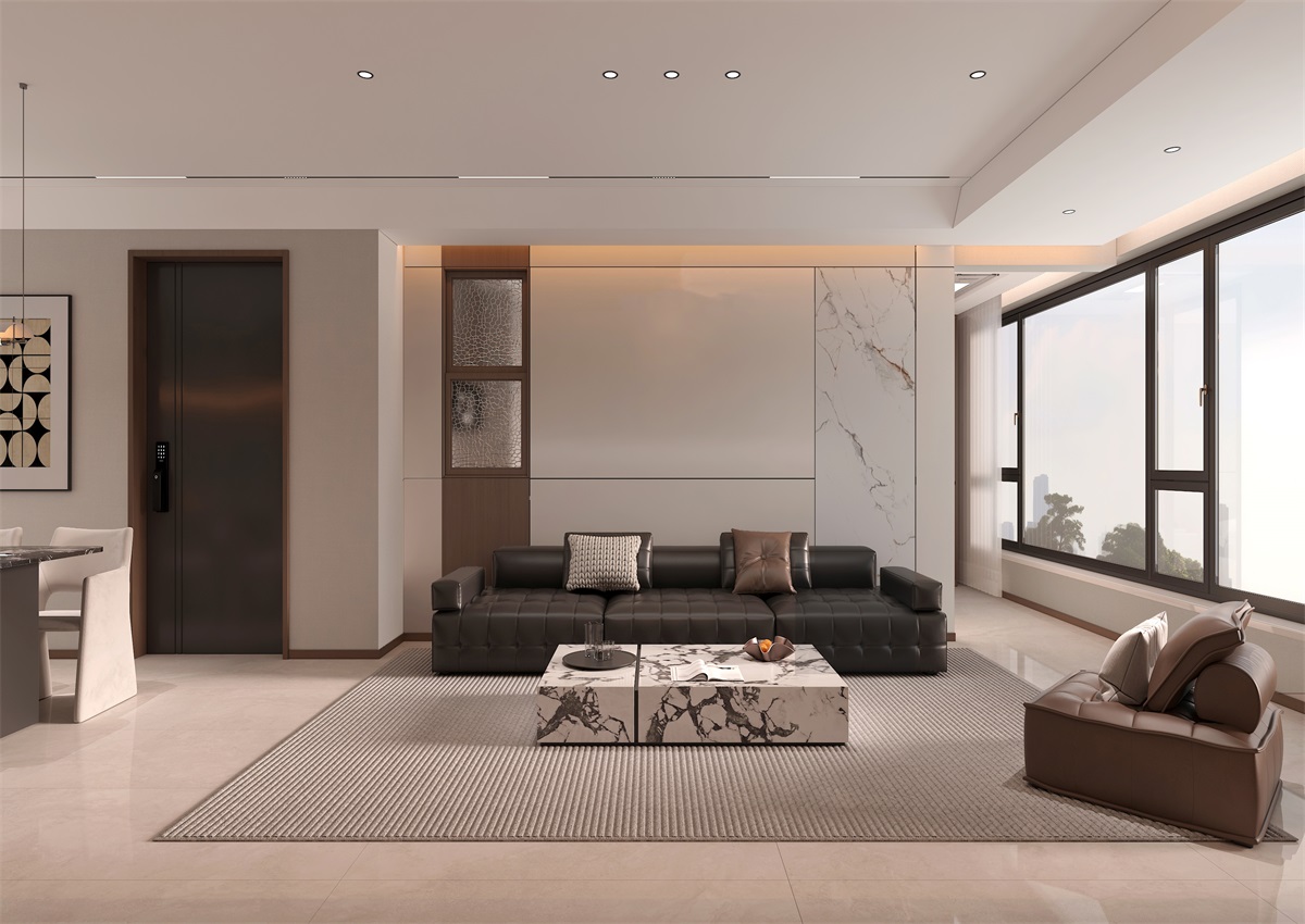 玉庭華府131㎡ | 現(xiàn)代意式+美拉德色系，濃郁棕調的電影氛圍直接封神！