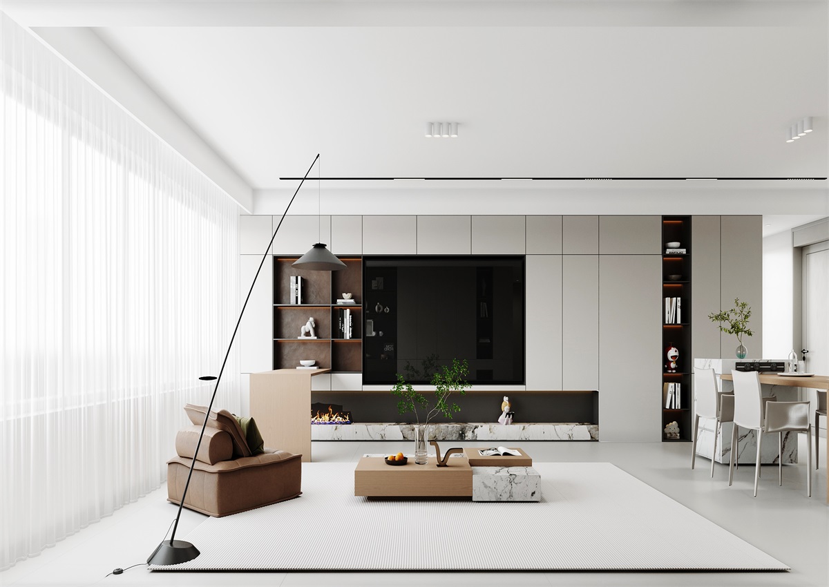 中海華樾143㎡ | 三口之家的極簡主義，審美+功能雙雙在線！