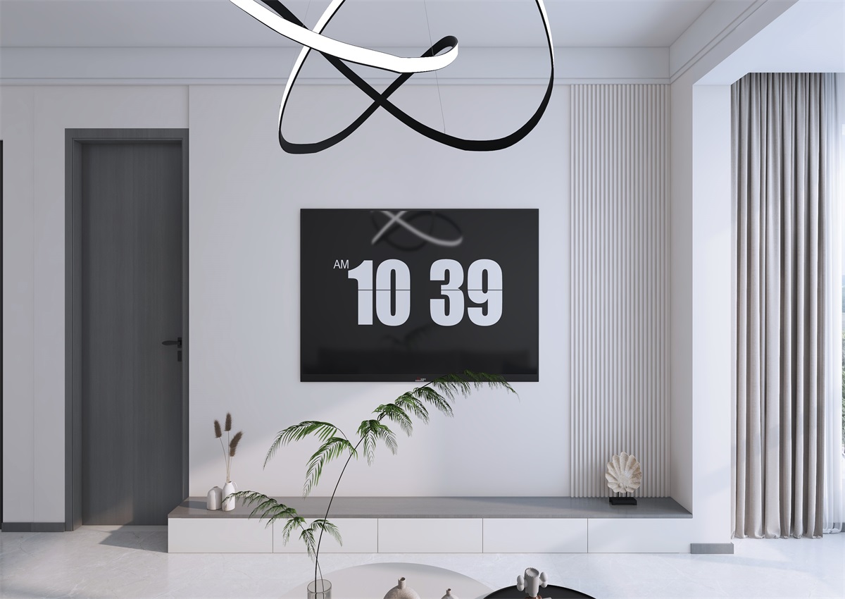 攬秀苑110㎡ | 小戶型裝修模板來了！現(xiàn)代簡約風(fēng)+黑白灰百看不膩
