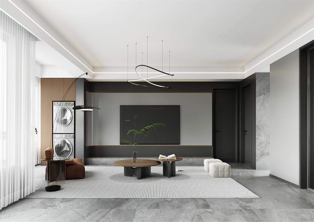 國府壹號(hào)| 驚艷！147㎡黑色簡約家，又A又颯高級(jí)感直接拉滿