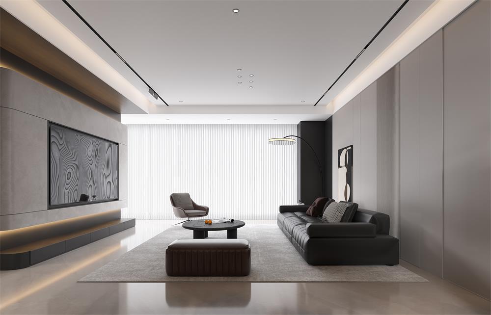 中海華樾133㎡ | 看不膩的「黑白極簡」王炸組合！高級感原地封神！