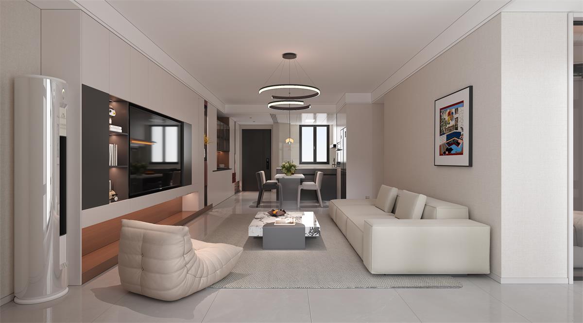 星耀閱海 |123㎡小三居極限改造！整墻收納柜+開(kāi)放式餐廚，空間翻倍還顯大！