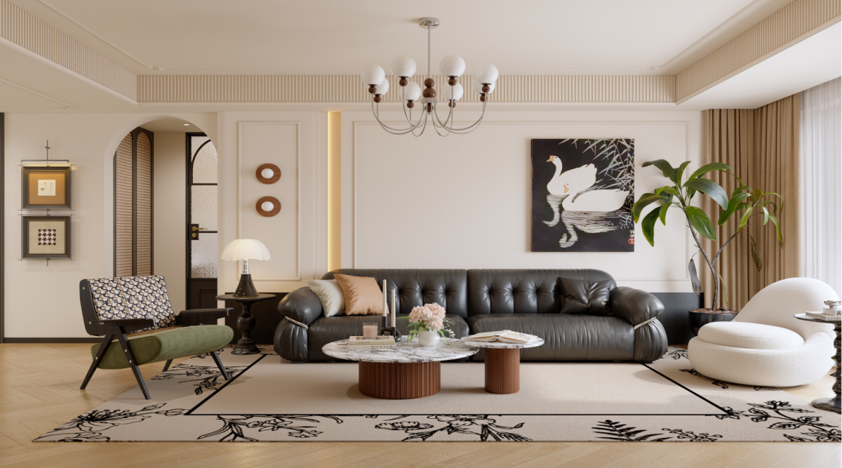 寶湖天脊162㎡ | 真愛慘了這絕美腔調(diào)的法式中古風(fēng)！回家都像在度假~