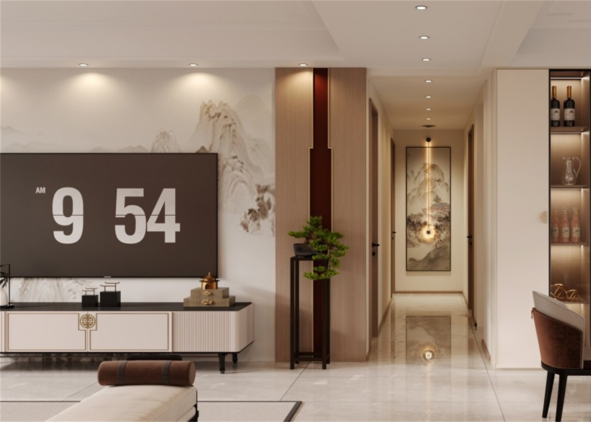 中海華樾185㎡ | 新中式到底有多絕？東方美學(xué)直接拿下一家老小！