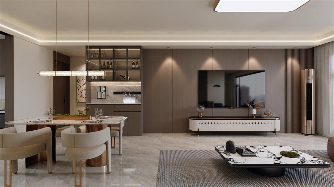 中海觀園132㎡ | 拯救審美疲勞！暖棕意式風(fēng)的家，溫暖又松弛